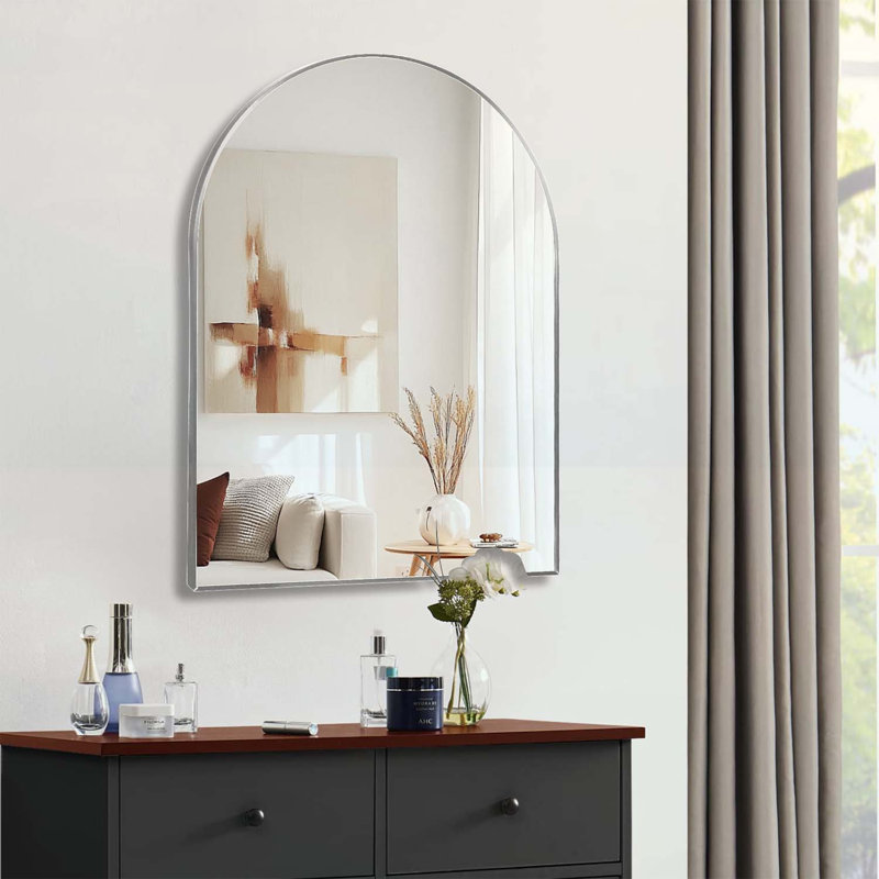 Miroir mural 30 po x 40 po, Argent argent