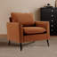 Canapé rembourré en cuir 2 pièces, fauteuil de chambre simple de style nordique rétro avec balcon-344908588