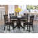 Gallatin 4 - Person Solid Wood Top Pedestal Dining Set