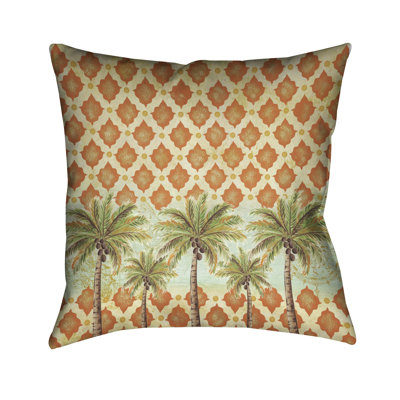 Helen Spice Palm Spice Palm Square Pillow Cover & Insert