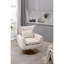Fauteuil d'appoint pivotant 360 degrés Classic Mid-Century, lin-405678338