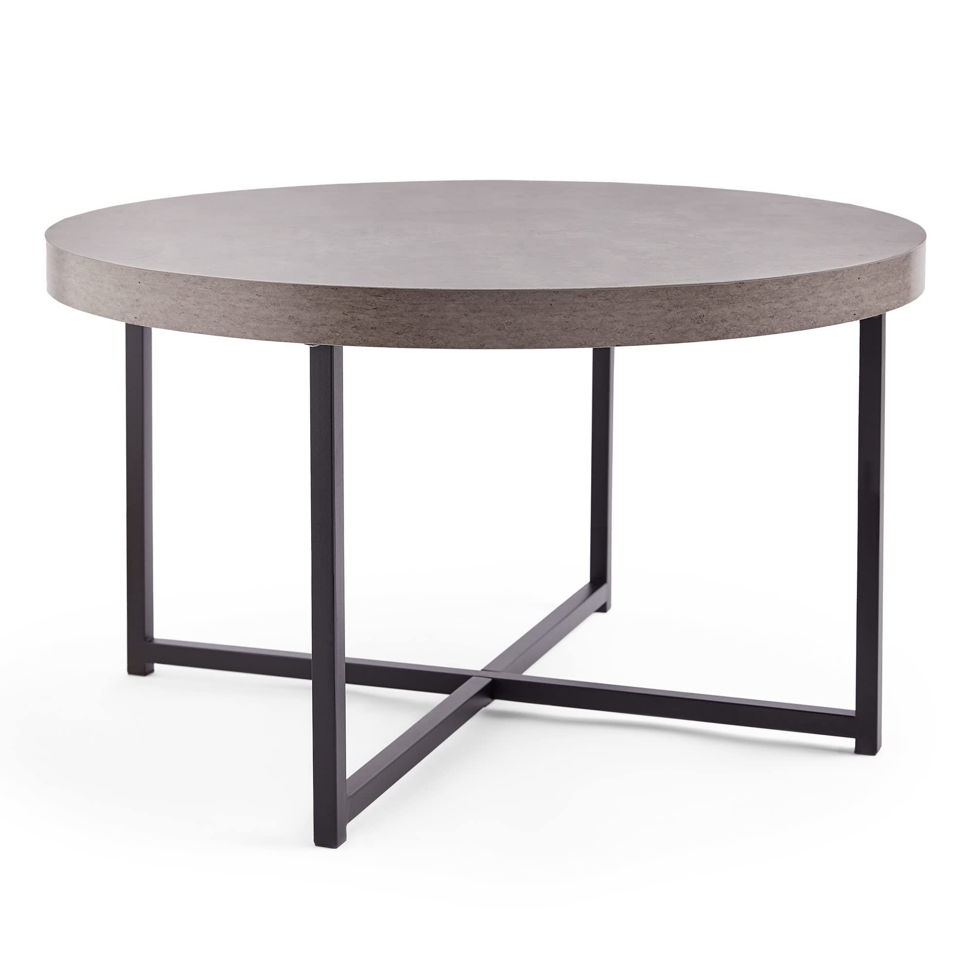 Concrete look deals coffee table round