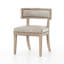 Chaise d'appoint rembourrée en cuir Brooks - 1 chaise seulement et non un ensemble