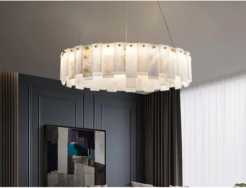 Chandelier, 5.5" H x 39.4" W x 39.4" D
