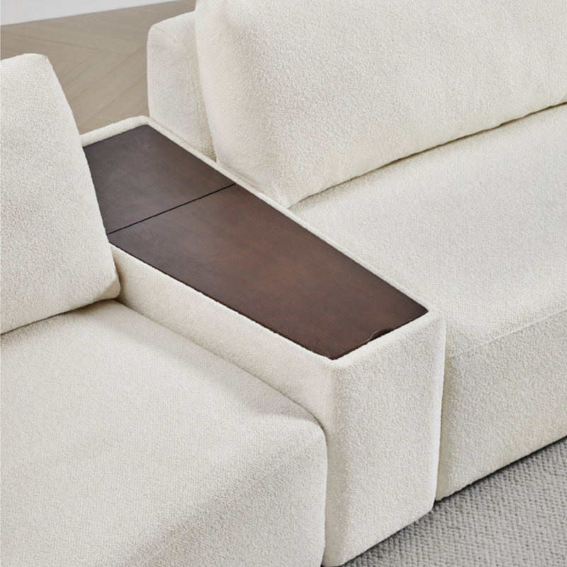 Aneika Sofa Console, Cream