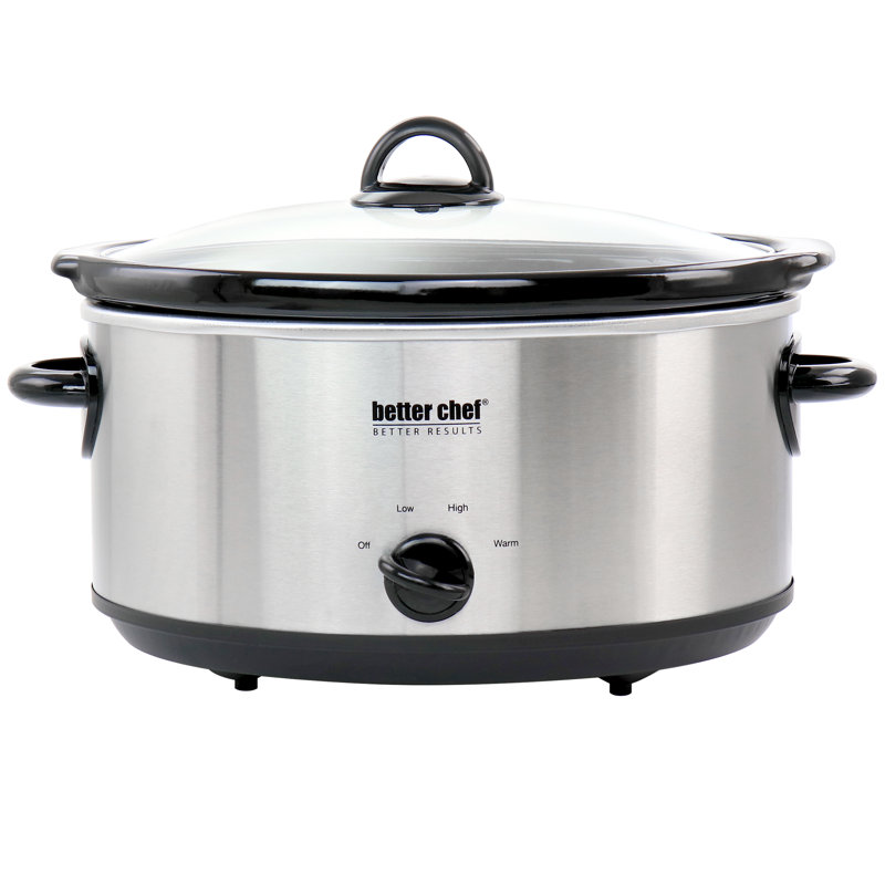 Better Chef 4 Qt. Slow Cooker, 13.75" H x 14" W x 9" D
