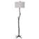 Charlana 68.5'' Drawing Inspiration From Nature, This Floor Lamp Is Handcrafted From Cast Iron With Sculpted Details Finished In Distressed Rustic Black And Subtle Silver Undertones. Traditional Floor Lamp Set