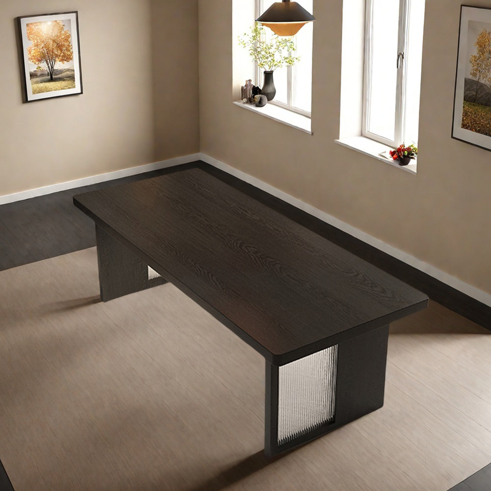 Large Back Table Orren Ellis Black Modern Ash Wood Large Board Table - Wayfair Canada