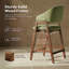 Tabouret de bar rembourré en bois massif-339600678-339600681