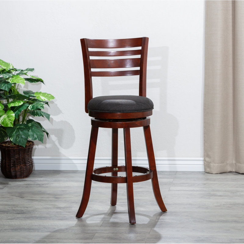 Tabouret Nichoas, Brun, Gris anthracite, Tabouret de bar (siège d'une hauteur de 30,1 po)