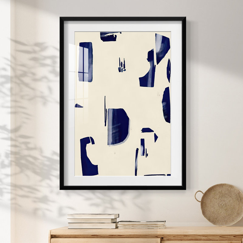 «Fragment Abstraction II», impression encadrée, H 28,5 po x l 20,5 po, Noir