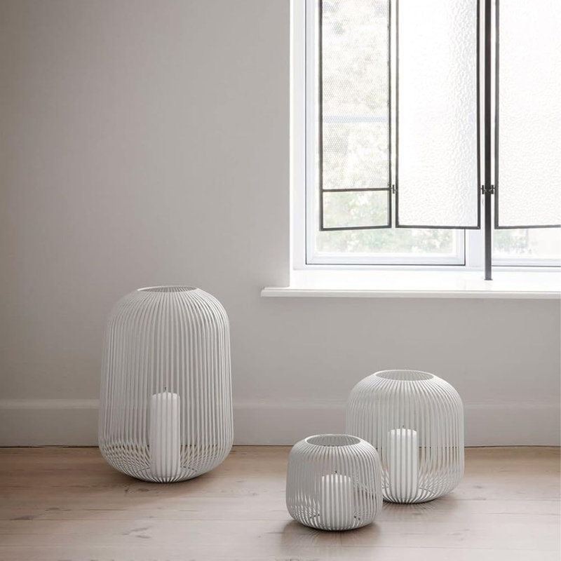 Lito Other Corner Lantern, 17 cm H x 20 cm W x 20 cm D, White