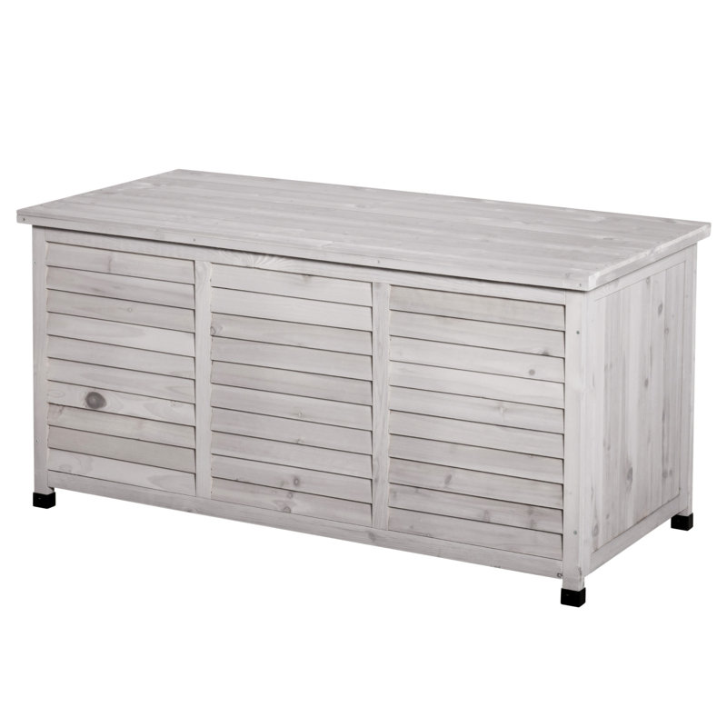 Outsunny 75 Gallon Wooden Deck Box