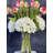 Real Touch Tulips & Hydrangeas In Glass Vase