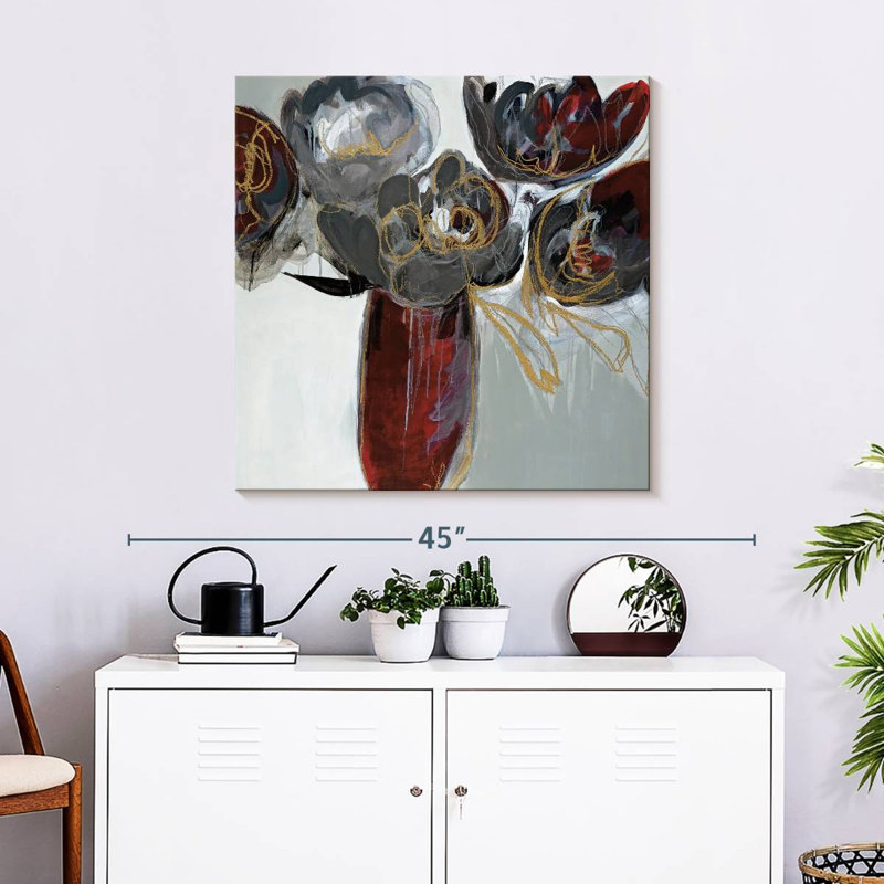 Avery Ruby And Grey, 30'' H x 30'' W