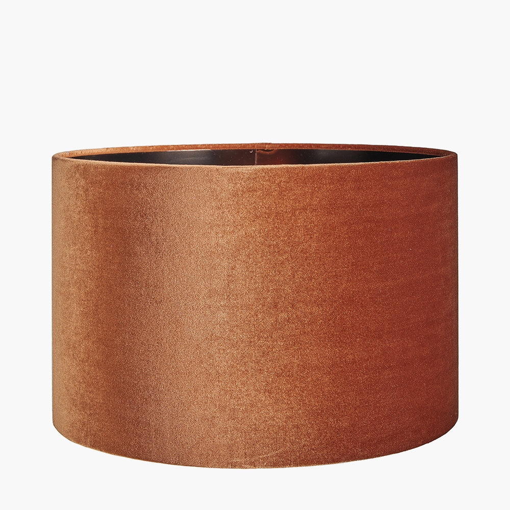 Bow 20cm H Velvet Drum Lamp Shade ( Clip On )