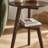 Mid-Century Solid Rubber Wood End Table With 2-Tier Storage Shelf-1191130886