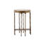 Furniture Classics Shirley Gold Iron Marble End Table
