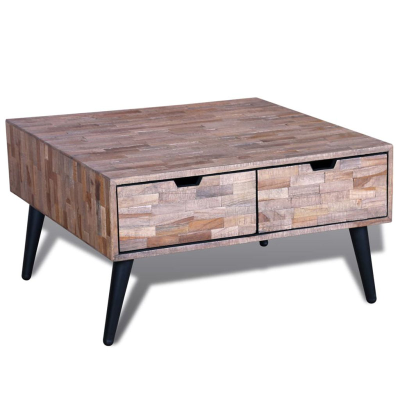 Edford Reclaimed Teak Coffee Table with Storage