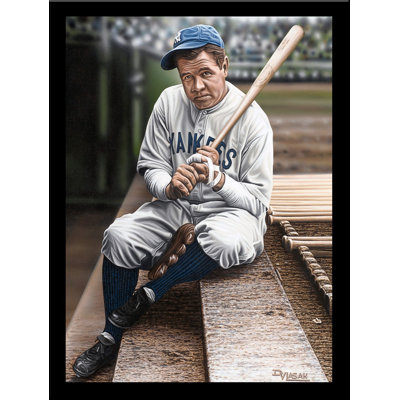 " Babe Ruth Sitting On The Top Step Of Dugout " by Darryl Vlasak