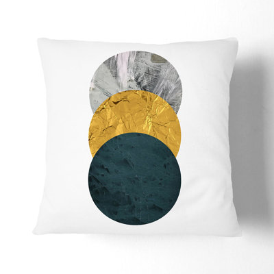 Textured Shapes No.1 Square Throw Cushion