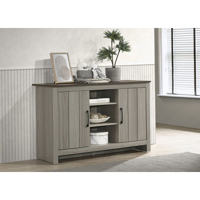 Console, buffet, buffet avec tablettes et portes d'armoire