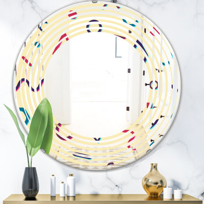 Miroir mural abstrait abstrait VI Wave