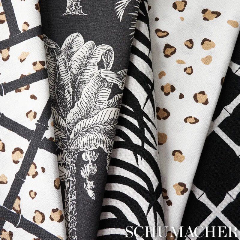 Schumacher x Cristina Buckley Wild At Heart Indoor/ Outdoor Fabric, Safari