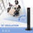 HOMCOM Freestanding Tower Fan Cooling For Bedroom With 3 Speed, 12H Timer, Oscillating, LED Sensor Panel, Remote Controller, Black-66681453