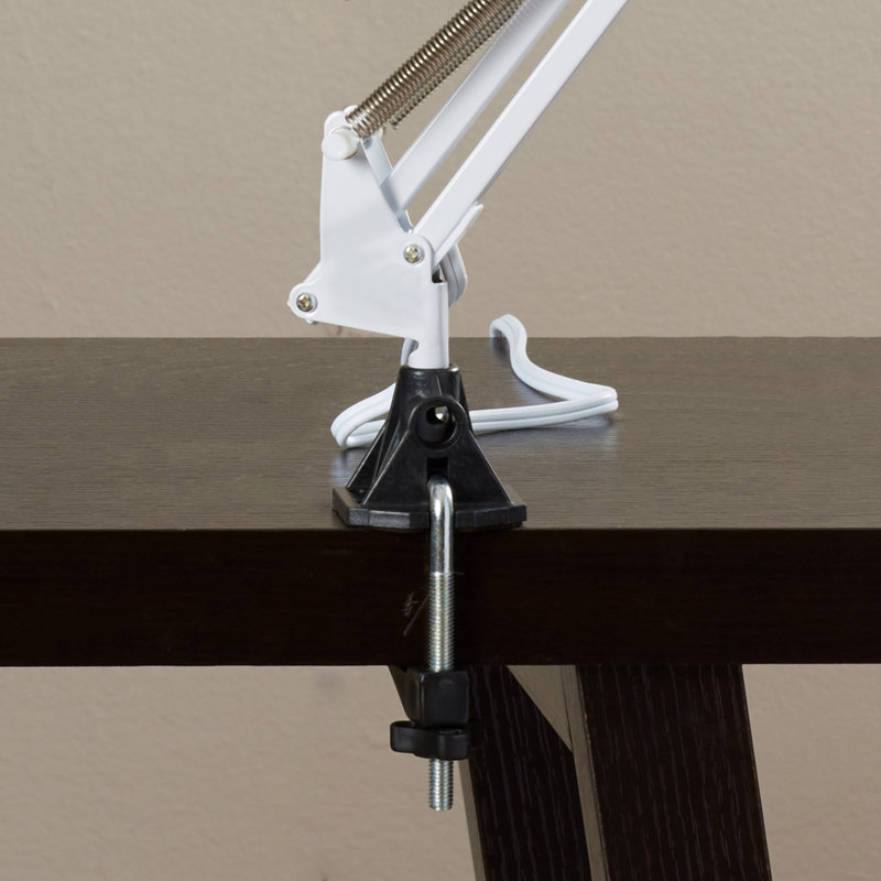 Hudspeth 36" LED Desk Lamp with Clamp Base, White
