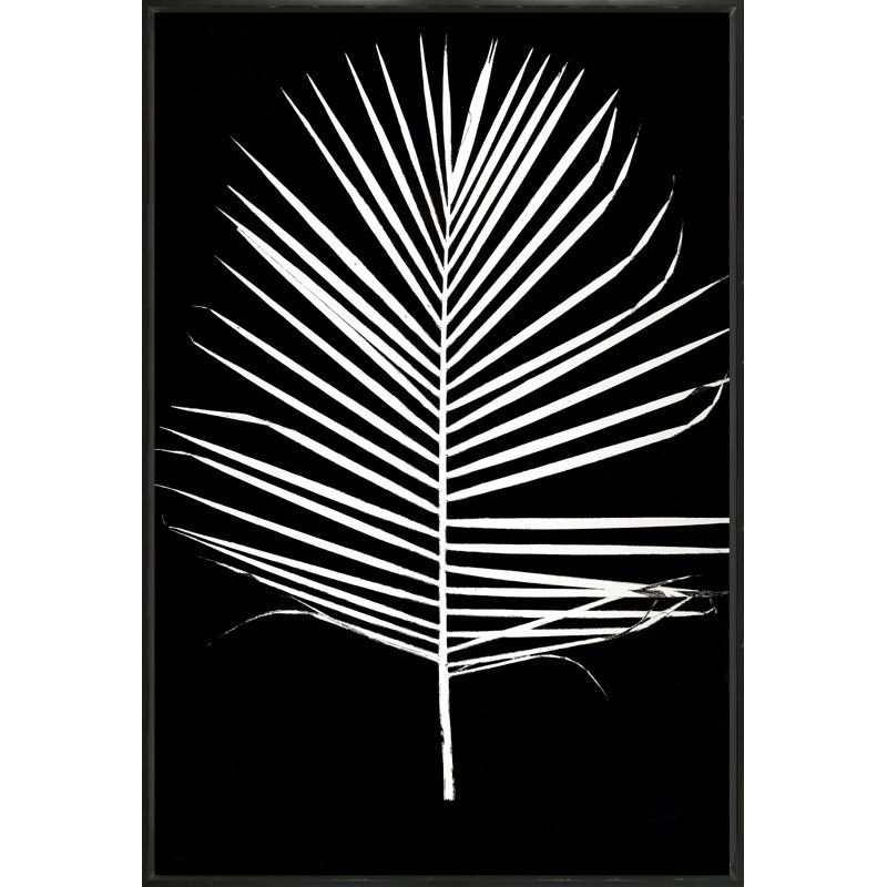 Majesty Palm 2 Print, Black Framed, 40" H x 26" W