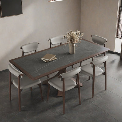 Nordic modern rectangular dining table sets