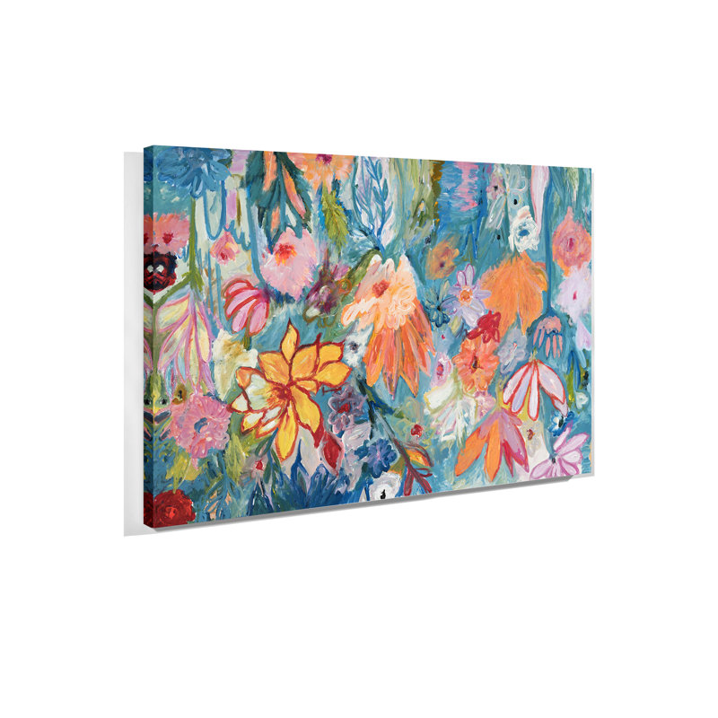«Spring Flowers» par H. Scott - peinture sur toile tendue