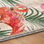Tapis à feuilles et flamants roses de qualité supérieure lavable à la machine Dream Shag ADS207-1781573952