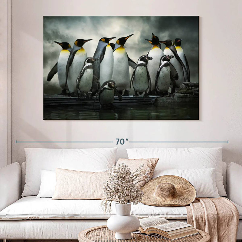 Manchot pingouin, H 34 po x l 51 po