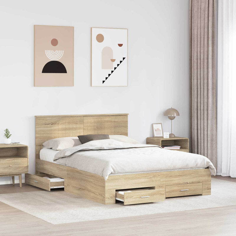 Bed, Sonoma Oak, Double (4'6)