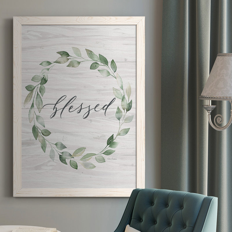 Clavene Blessed Wreath - Reproduction de photo sur toile, Blanc, H 37,5 po x l 27,5 po x P 1,25 po