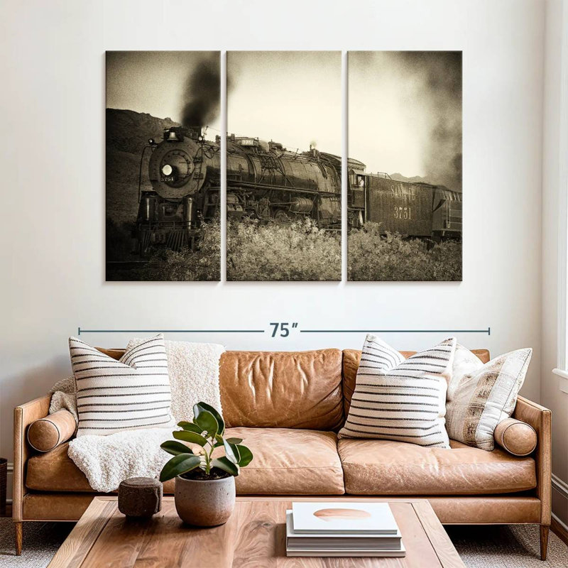 Mehar Train Arrival I, 42" H x 65" W