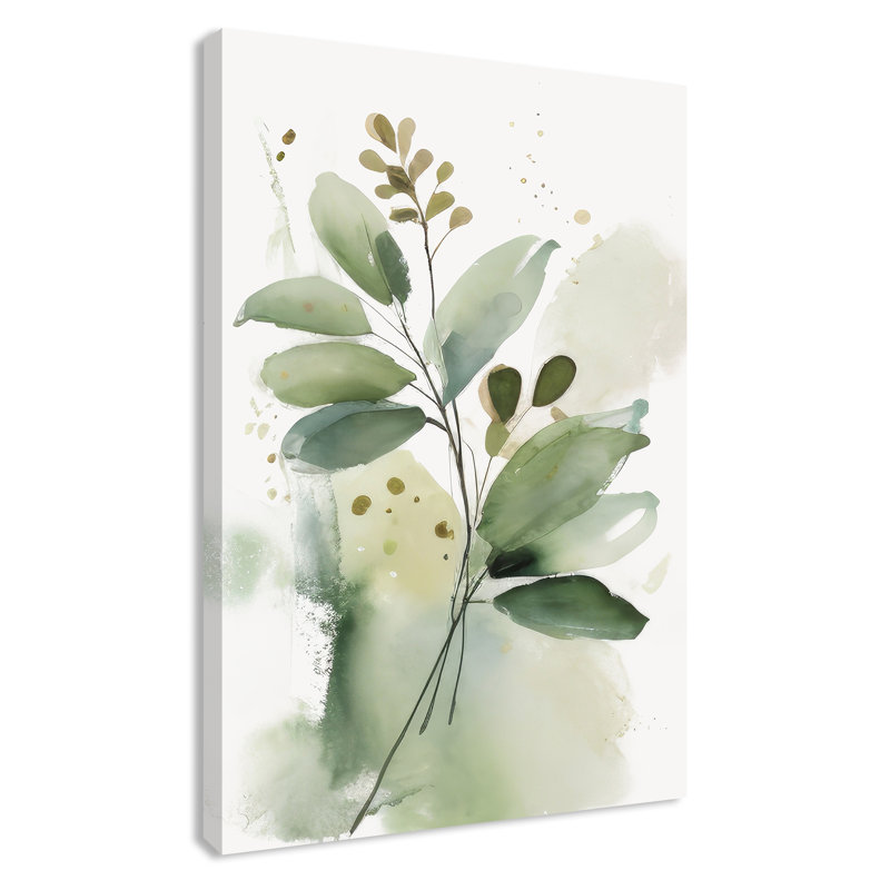 «Greenery Serenade I» par Irena Orlov, Sans cadre, L 24 po x H 36 po, Toile tendue