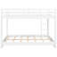 Grand lit superposé en bois blanc grand format, pin et construction, utilisation durable, conception compacte pour lit à espace limité avec, taille, composition fiable, espaces partagés, support solide
