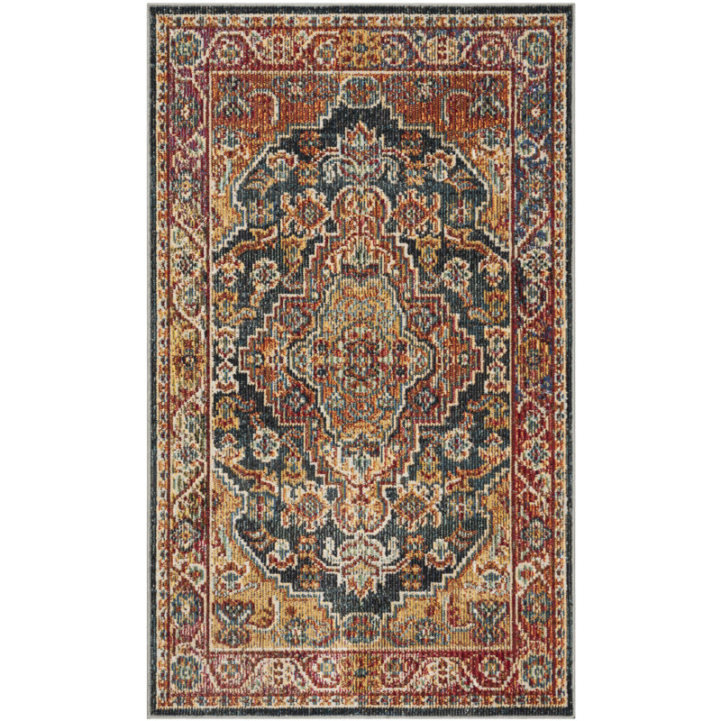 Gomes Oriental Hand Woven Area Rug, Rectangle 91 x 152 cm