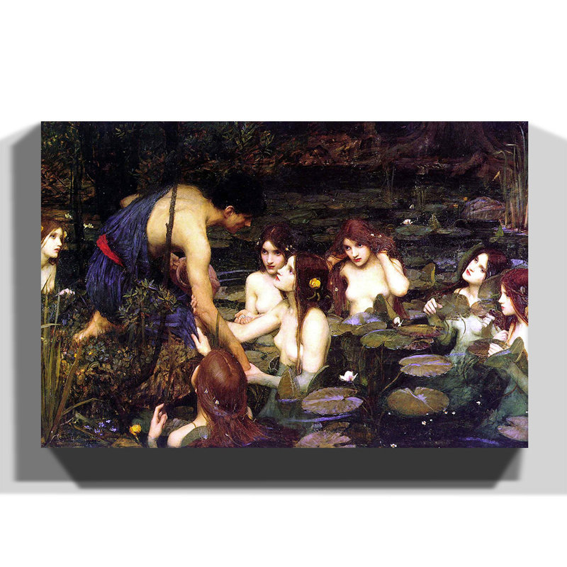 John William Waterhouse - Wrapped Canvas Painting, 70cm H x 100cm W