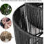 Boho rotin plafonnier encastré à la main abat-jour tambour en bois naturel petit lustre pour chambre à coucher, couloir, entrée, cuisine, chambre de bébé-367913943
