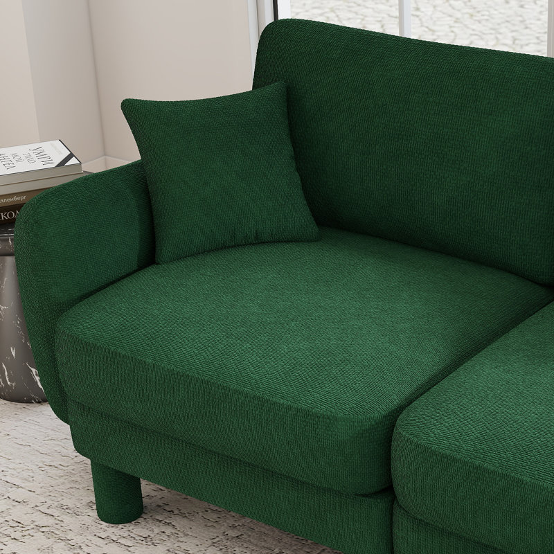 Canapé 3 places Modern Boucle, Vert