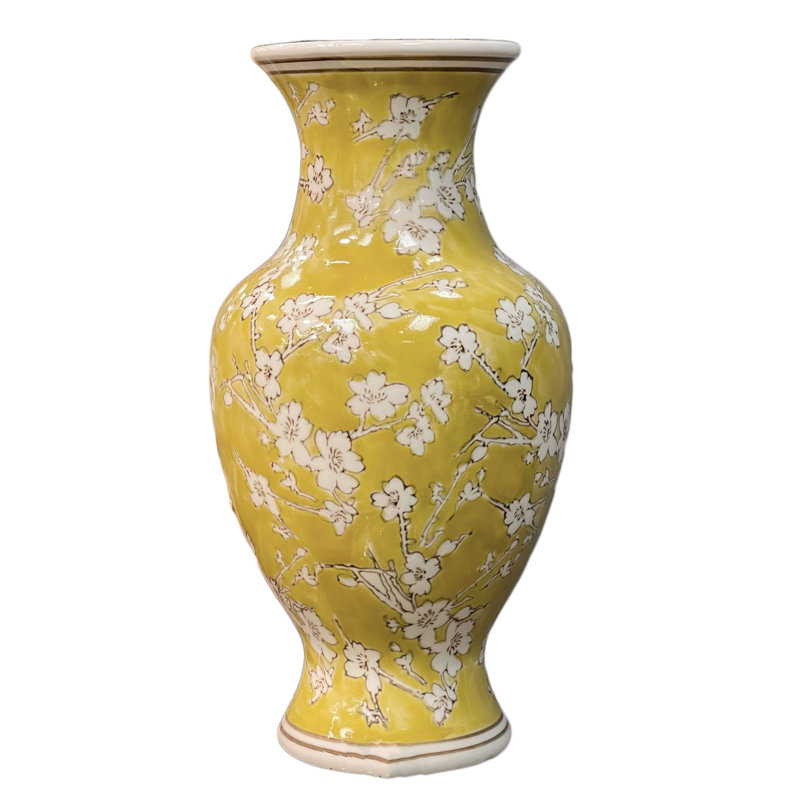 Handmade Ceramic Table Vase, Yellow