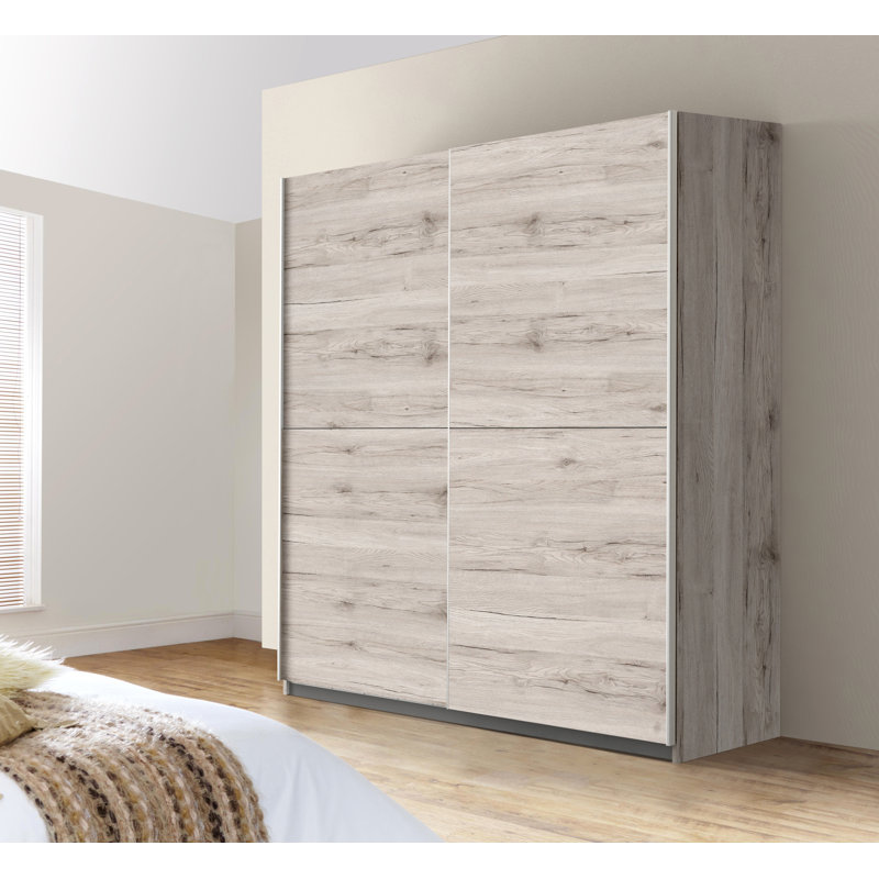 Anglers Park 2 Door Manufactured Wood Wardrobe, Basic