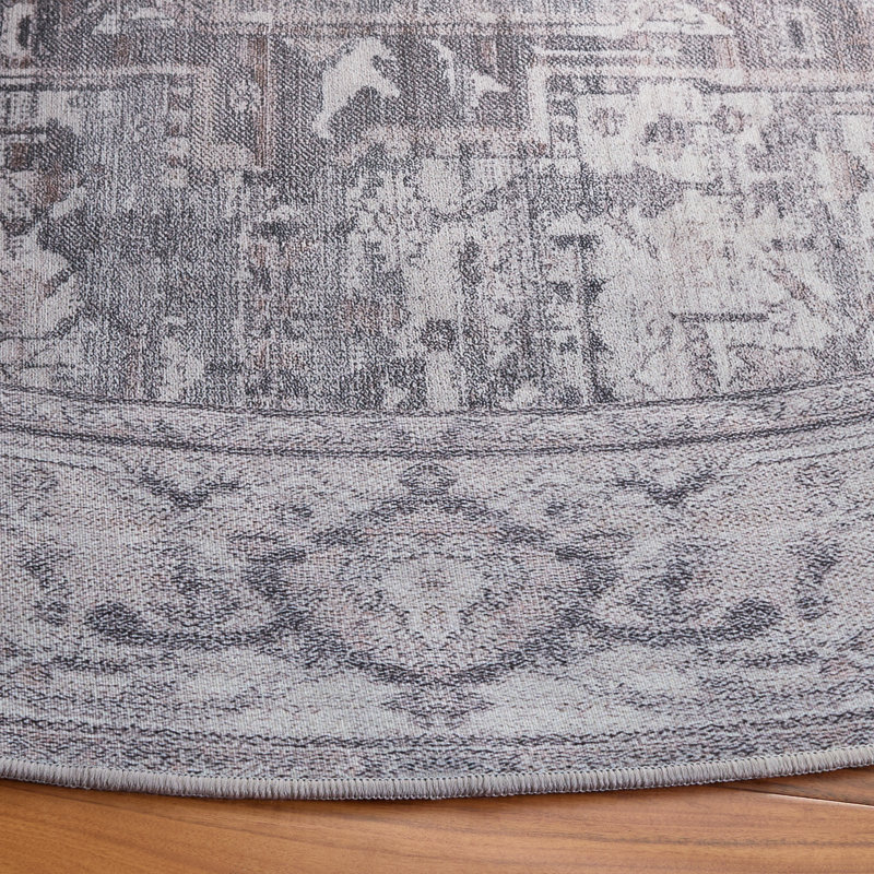 Tucson 232 M/W S/R Performance Machine Washable Oriental Rug, Round 6'