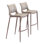 Upholstered Counter Stool with Steel Frame