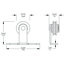 Metal and Glass Metro Barn Door with Installation Hardware Kit-49257384