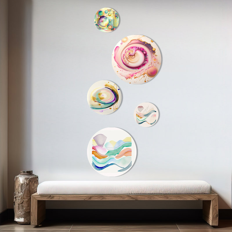 Abstract Wall Decor on Metal